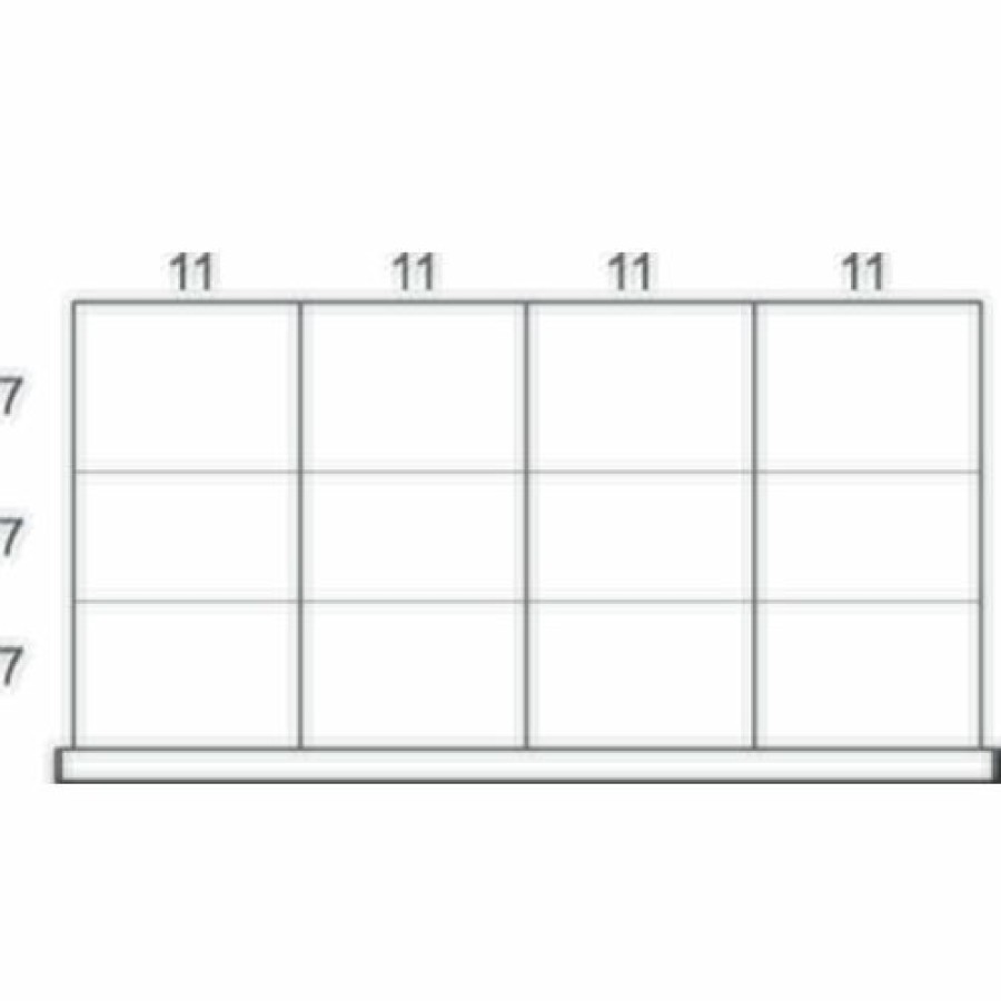 Containers & Organizers * | Rousseau Metal Drawer Divider Kit For 48"W Modular Drawer Cabinet, 6" Drawer Height, 12 Compartments