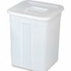 Containers & Organizers * | Araven Square Container W/Lid 16 Gal White Pkg Qty 4