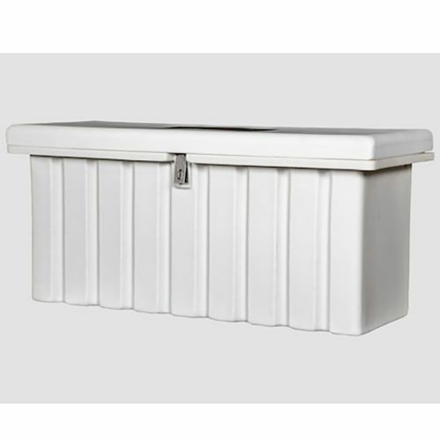 Containers & Organizers * | Romotech Outdoor Dock Storage Box 82121349 Large 76"L X 25"W X 22-1/2"H, White