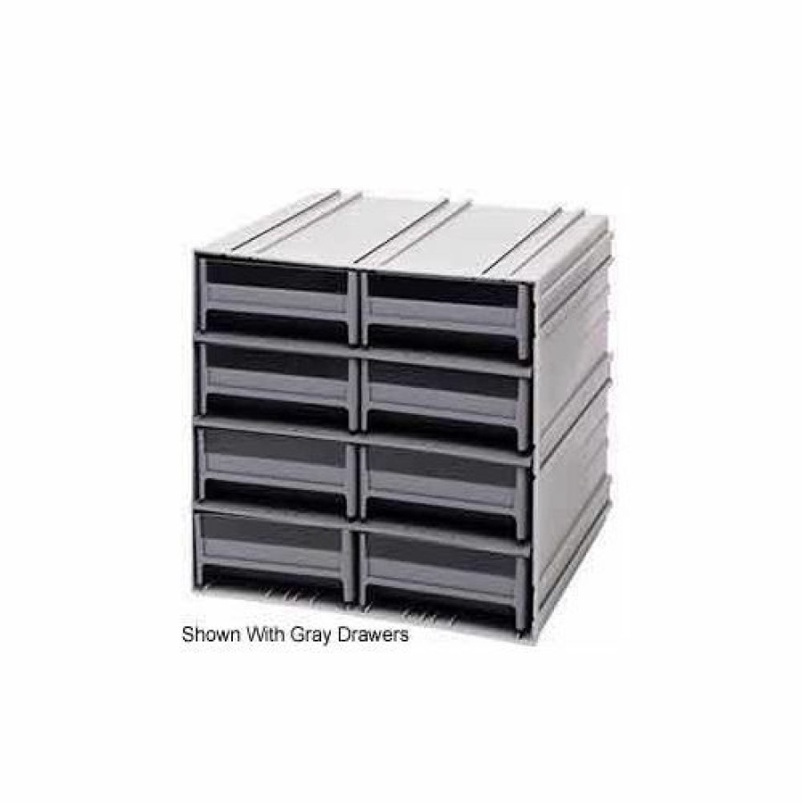 Containers & Organizers * | Quantum Storage Systems Quantum Interlocking Storage Cabinet Qic-83 11-3/4"Wx11-3/8"Dx11"H 8 Blue Drawers