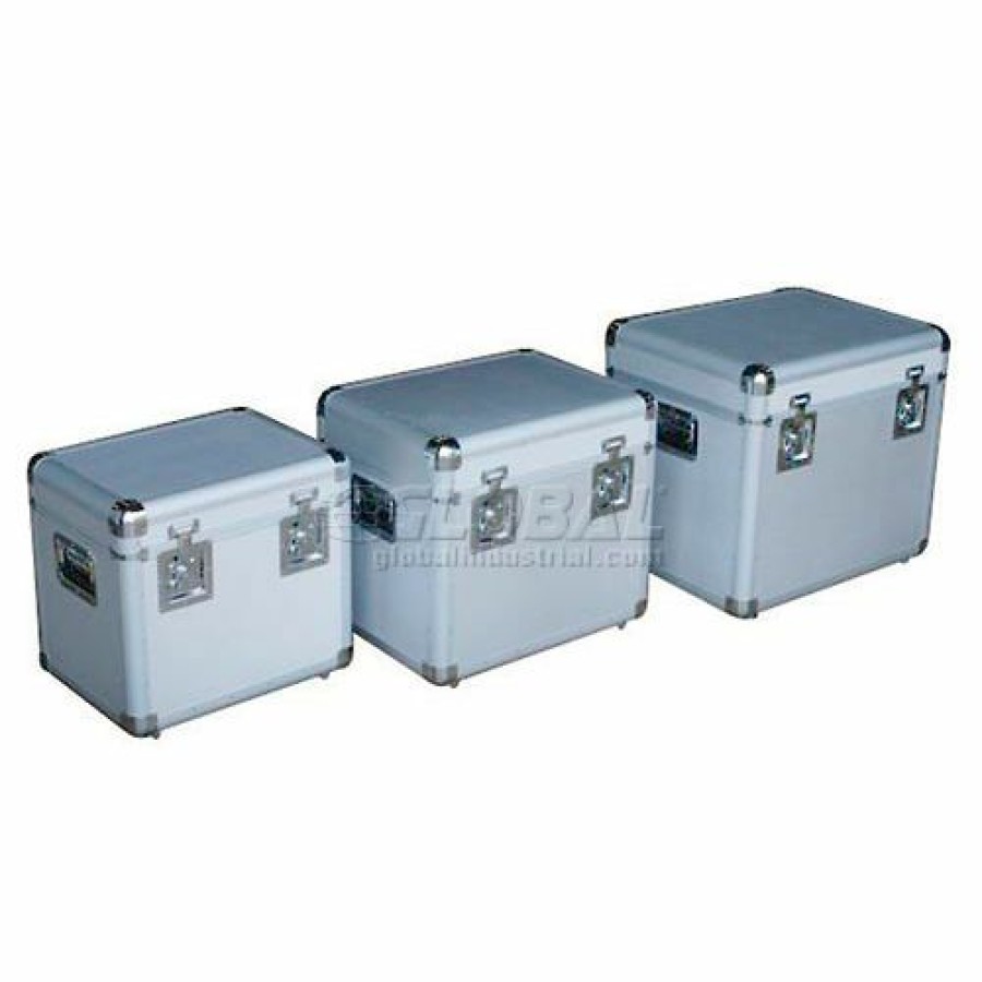 Containers & Organizers * | Vestil Case-A Aluminum Storage Cases Set Of Three Sizes