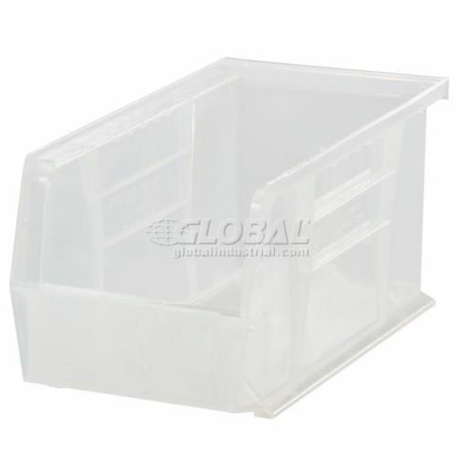 Containers & Organizers * | Global Industrial Plastic Stack & Hang Bin, 5-1/2"W X 14-3/4"D X 5"H, Clear Pkg Qty 12