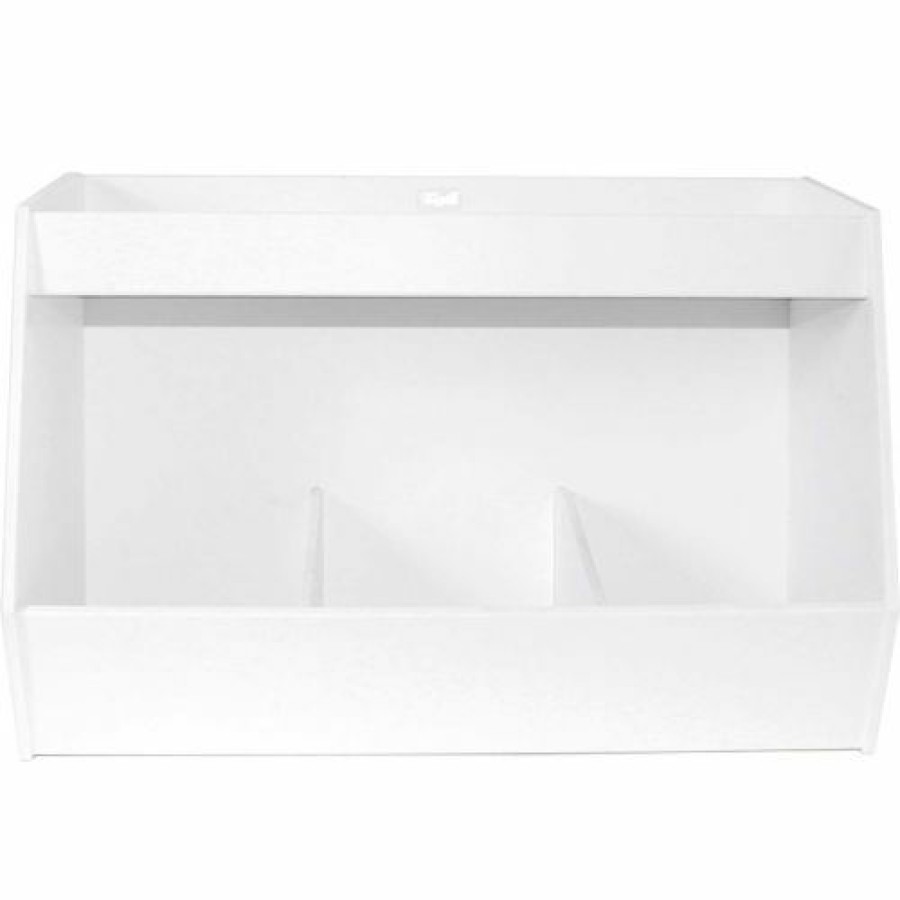 Containers & Organizers * | Trippnt Lab Storage Bin Station With 3 Fixed Compartments And 1 Shelf, 17"W X 9"D X 11"H