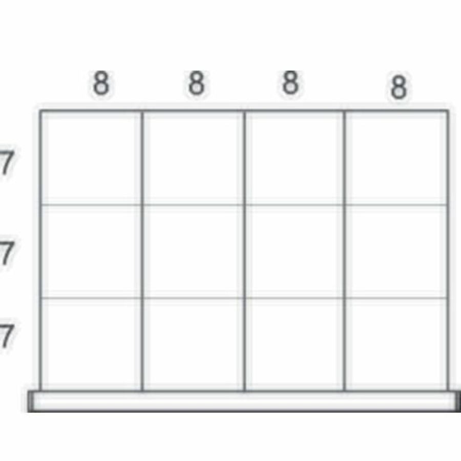 Containers & Organizers * | Rousseau Metal Drawer Divider Kit For 36"W Modular Drawer Cabinet, 6" Drawer Height, 12 Compartments