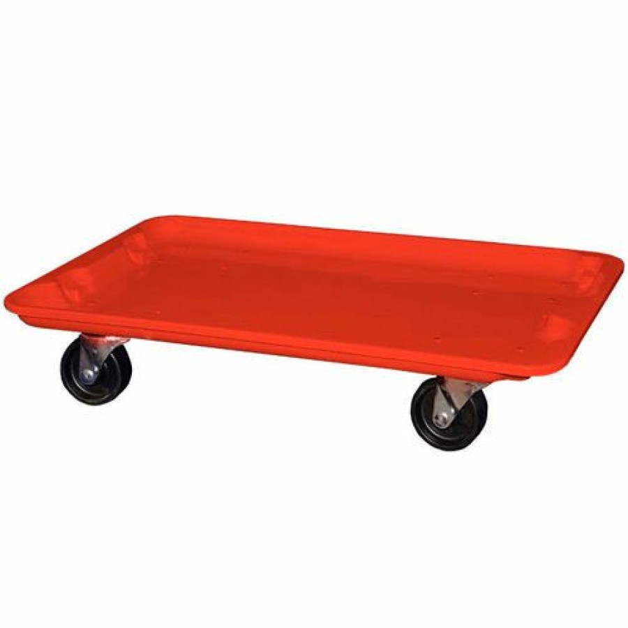 Containers & Organizers * | Mfg Tray Molded Fiberglass Toteline Dolly 780538 For 24-3/8" X 14-7/8" X 8" Tote, Red