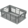 Containers & Organizers * | Global Industrial Mesh Straight Wall Container, 23-3/4"Lx15-3/4"Wx8-1/4"H, Gray Pkg Qty 4