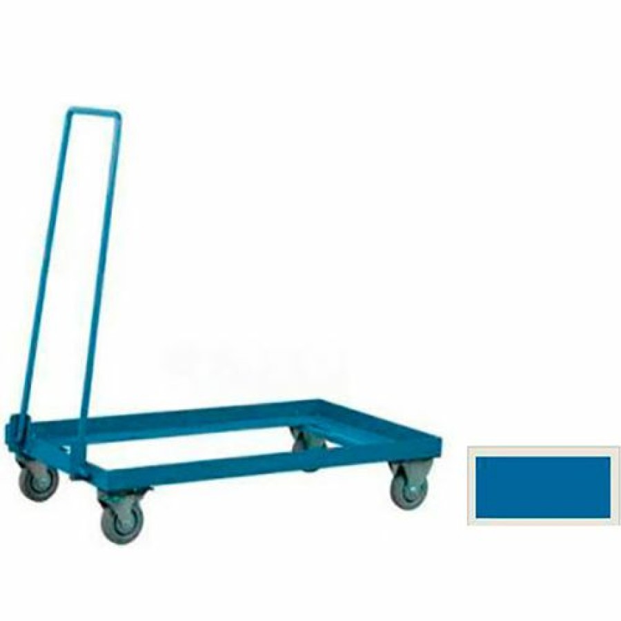 Containers & Organizers * | Stackbin 3-4Stbl Mobile Bin Truck For 37"W 20-1/2"D X 9-1/2"H Sectional Bins, Blue