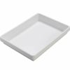 Containers & Organizers * | Trippnt White Polystyrene 1 Compartment Drawer Organizer, 17"W X 13"D X 2"H