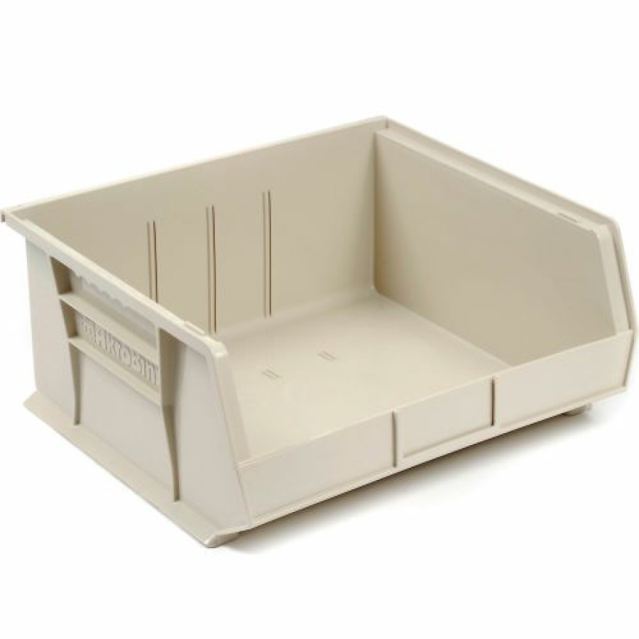 Containers & Organizers * | Akro-Mils Akrobin Plastic Stack & Hang Bin, 16-1/2"W X 14-3/4"D X 7"H, Stone Pkg Qty 6