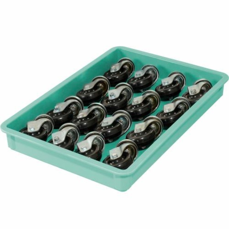 Containers & Organizers * | Mfg Tray Molded Fiberglass Toteline Stacking Tote 870008 25-3/4"L X 17-3/4"W X 3"H, Green