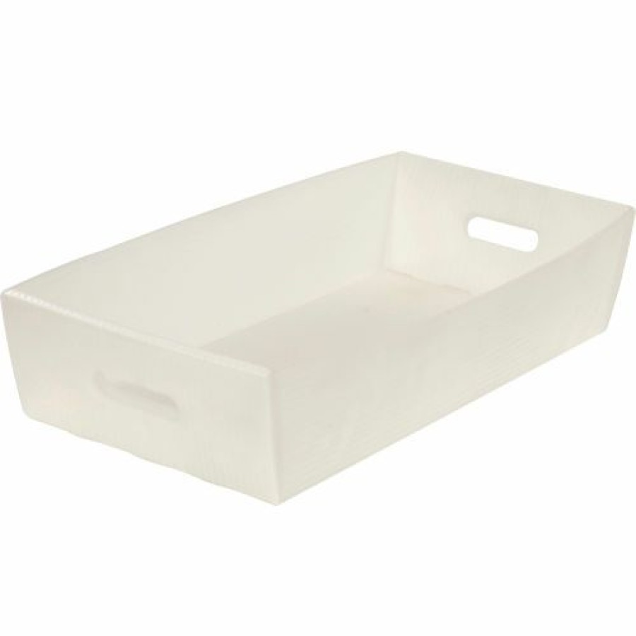 Containers & Organizers * | Global Industrial Corrugated Plastic Mail Tray 24-1/2 X 12 X 4-1/2 Natural Pkg Qty 10