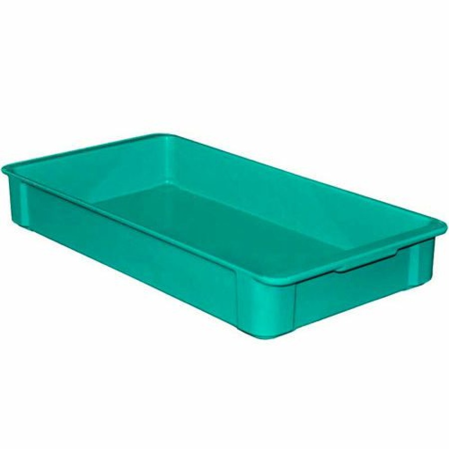 Containers & Organizers * | Mfg Tray Molded Fiberglass Toteline Stacking Tote 808208 22-3/8"L X 12"W X 3-1/8"H, Green