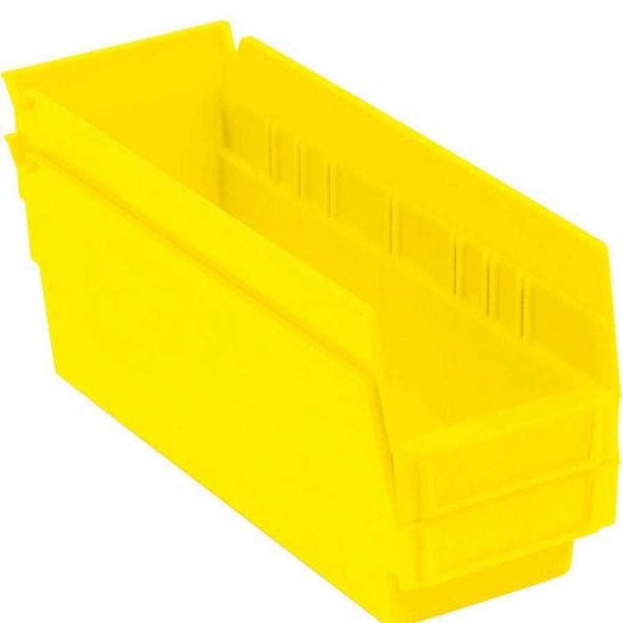 Containers & Organizers * | Akro-Mils Plastic Nesting Storage Shelf Bin 30120 4-1/8"W X 11-5/8"D X 4"H Yellow Pkg Qty 24