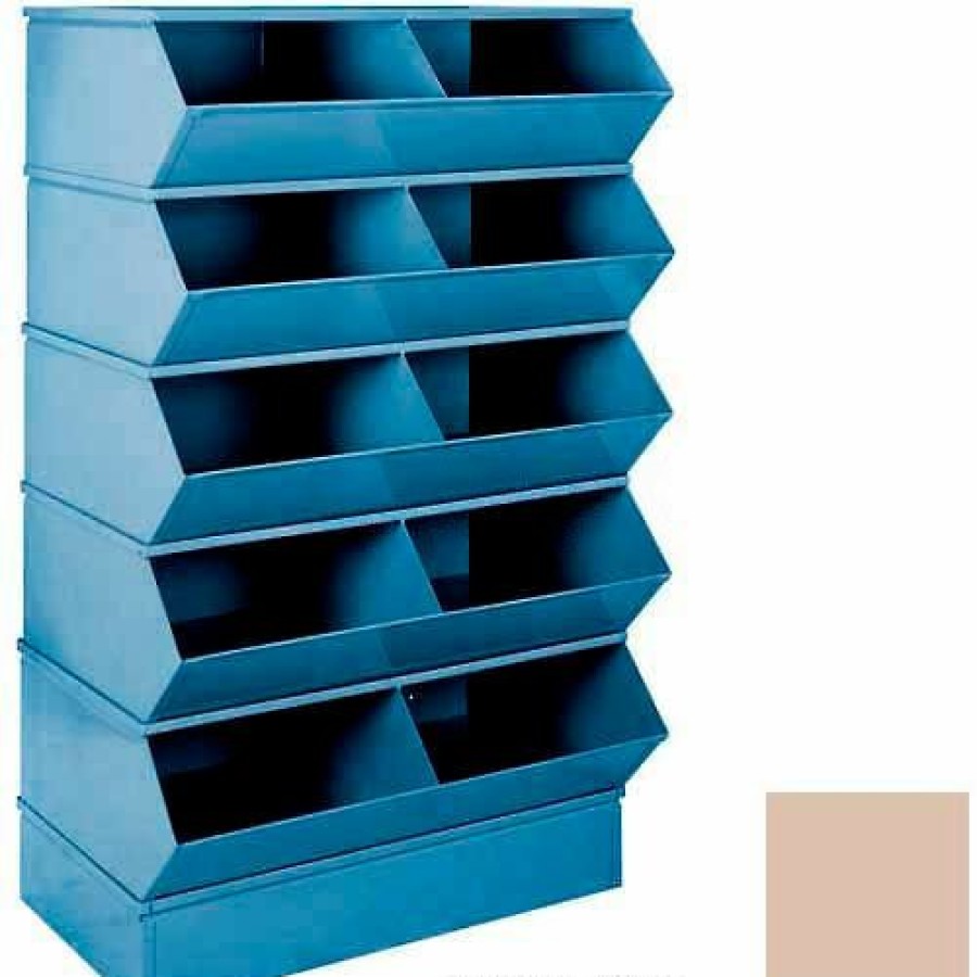 Containers & Organizers * | Stackbin 3-5Sbbg 6" High Section Bases For 37"W X 24"D Bins, Beige