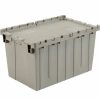 Containers & Organizers * | Global Industrial Plastic Attached Lid Shipping & Storage Container 25-1/4 16-1/4 13-3/4 Gray