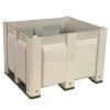 Containers & Organizers * | Decade M40Swh3 Pallet Container Solid Wall 48X40X31 Short Side Runners White 1500 Lb Capacity