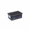 Containers & Organizers * | Quantum Storage Systems Quantum Conductive Dividable Grid Container Dg93060Co, 22-1/2"L X 17-1/2"W X 6"H, Black Pkg Qty 3