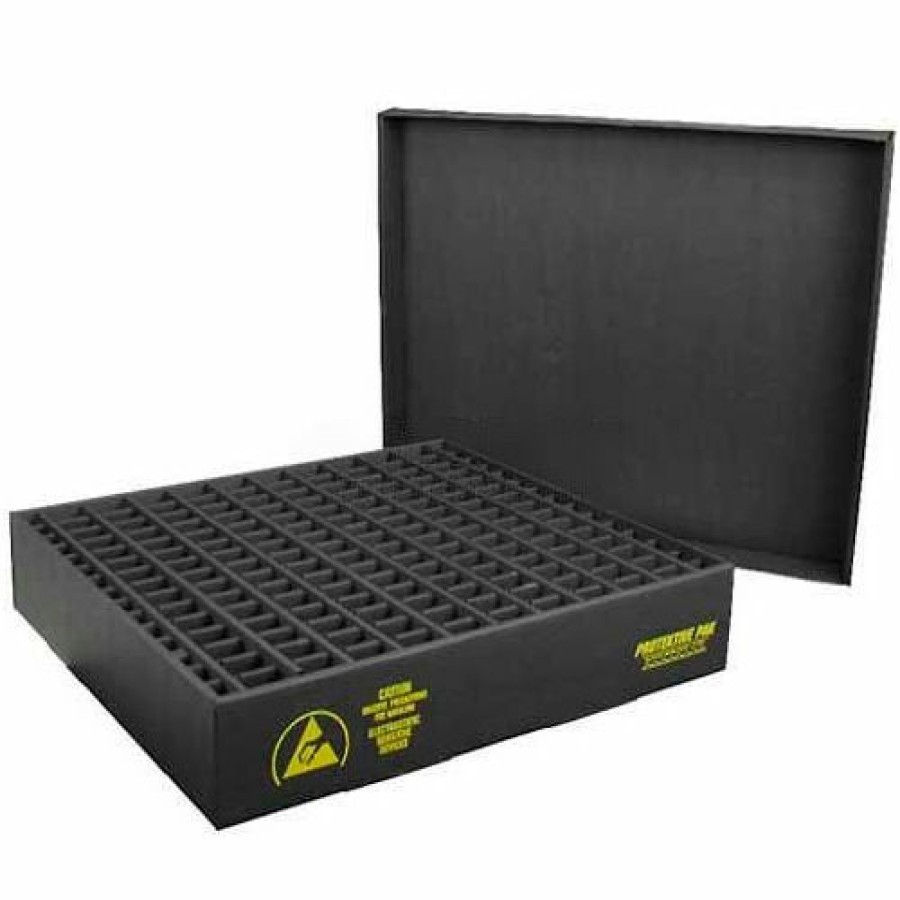 Containers & Organizers * | Protektive Pak 38726 Esd In-Plant Handler Adj. Dividers & Lid, 5 Cells, Cell Size 4 X 17-3/4 X 3-1/2 Pkg Qty 5