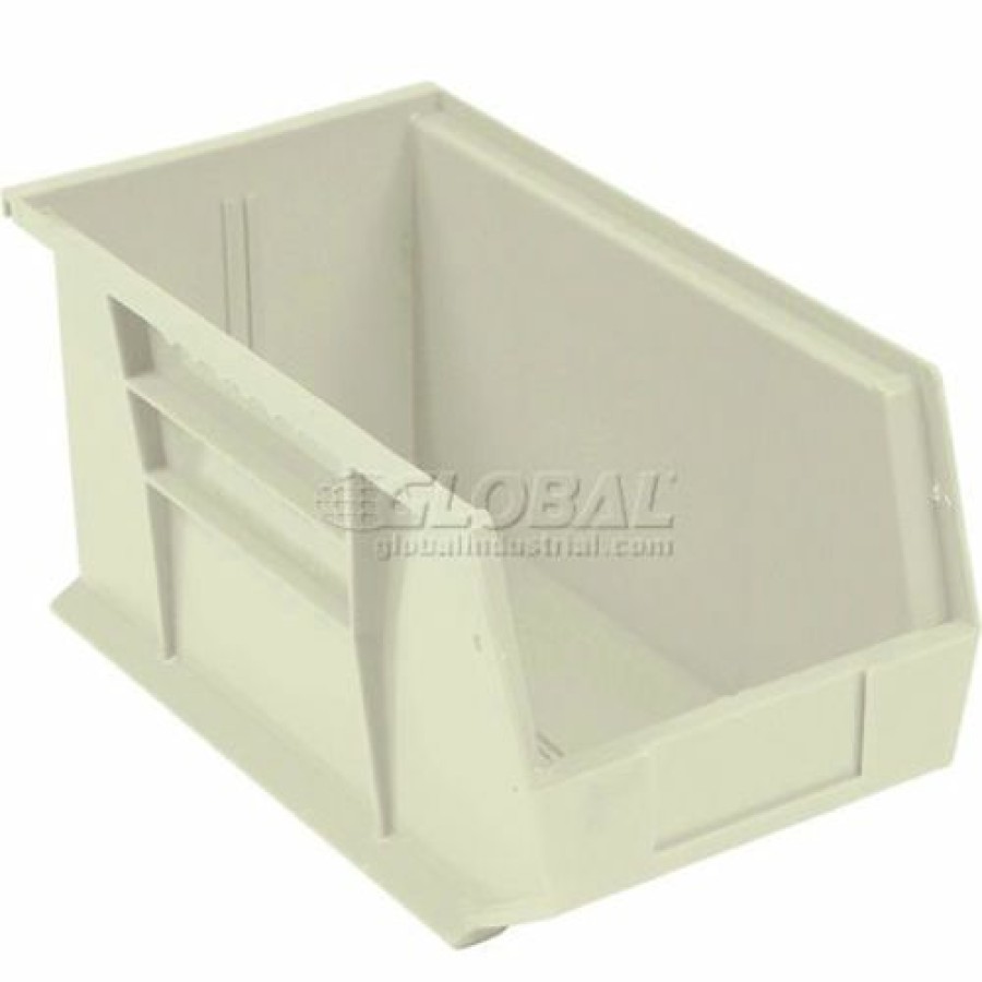 Containers & Organizers * | Global Industrial Plastic Stack & Hang Bin, 5-1/2"W X 14-3/4"D X 5"H, Beige Pkg Qty 12