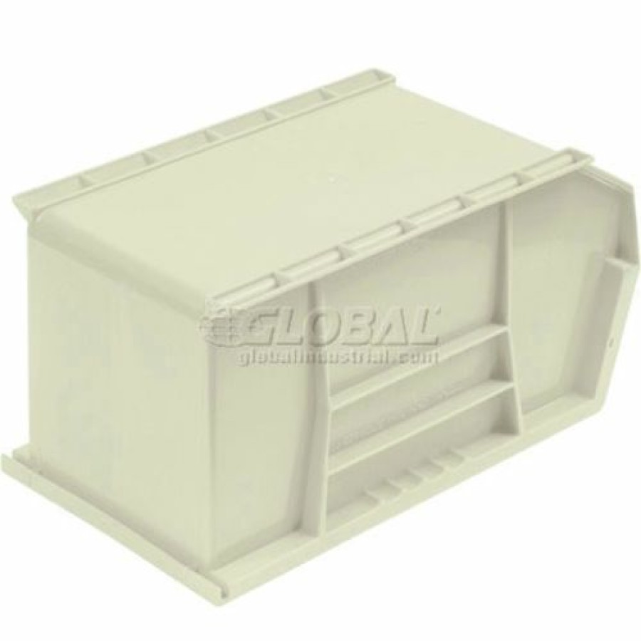 Containers & Organizers * | Global Industrial Plastic Stack & Hang Bin, 5-1/2"W X 14-3/4"D X 5"H, Beige Pkg Qty 12