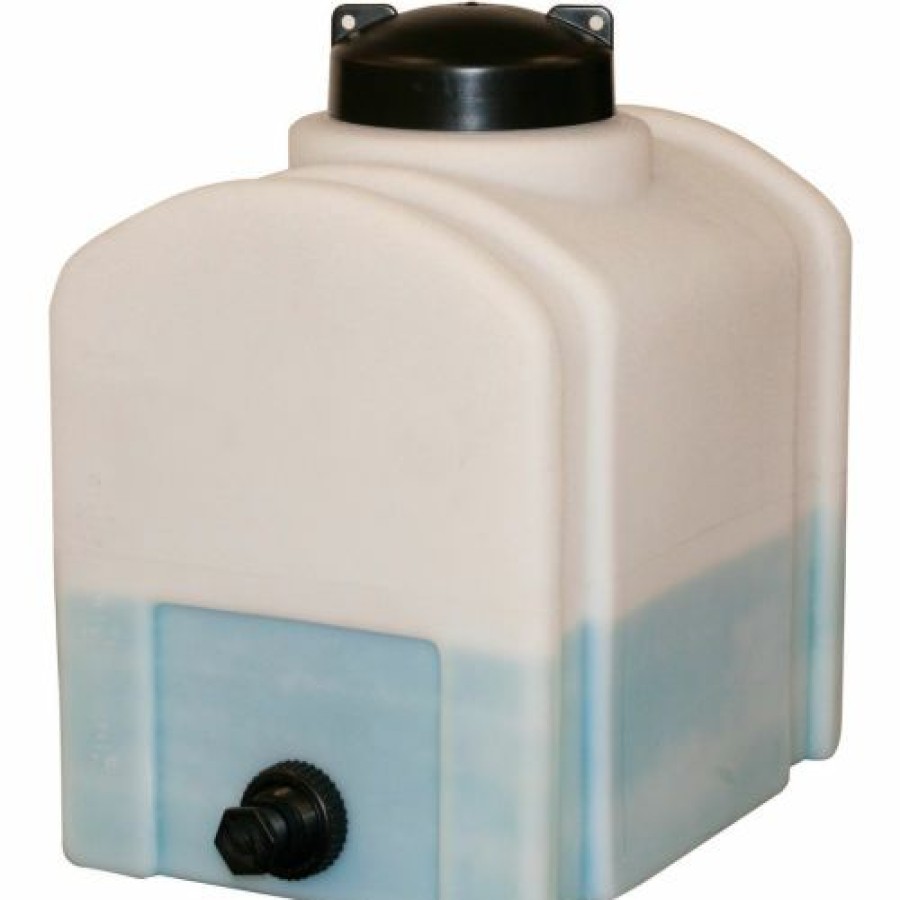 Containers & Organizers * | Romotech 8 Gallon Plastic Storage Tank 82123879 Domed With Flat Bottom