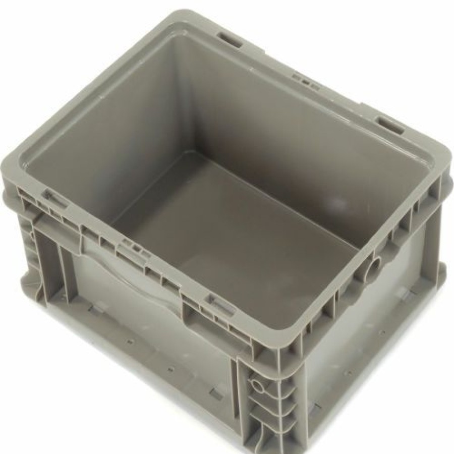 Containers & Organizers * | Global Industrial Stackable Straight Wall Container, Solid, 12"Lx15"Wx7-1/2"H, Gray