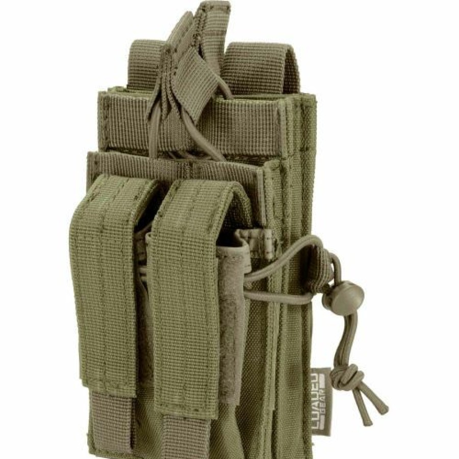 Containers & Organizers * | Barska Bi13016 Loaded Gear Cx-950 Dual Stacked Rifle/Handgun Mag Pouch, Green