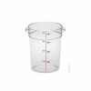 Containers & Organizers * | Cambro Rfscw4135 Round Storage Container, 4 Qt., Durable Polycarb Construction, Clear Pkg Qty 12