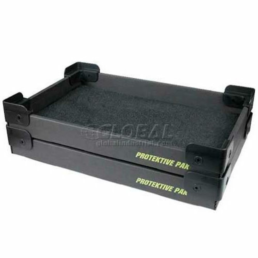 Containers & Organizers * | Protektive Pak Esd Stackable And Nesting Plastic Corner Super Tek-Tray, 19"L X 12-3/8"W X 2"H