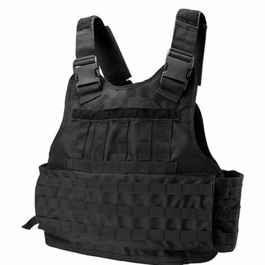 Containers & Organizers * | Barska Loaded Gear Vx-500 Plate Carrier Tactical Vest Bi12260 Black