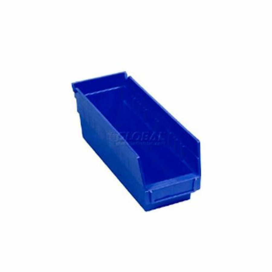 Containers & Organizers * | Plastic Nesting Storage Shelf Bin Qsb201 4-1/8"W X 11-5/8"D X 6"H Blue Pkg Qty 36