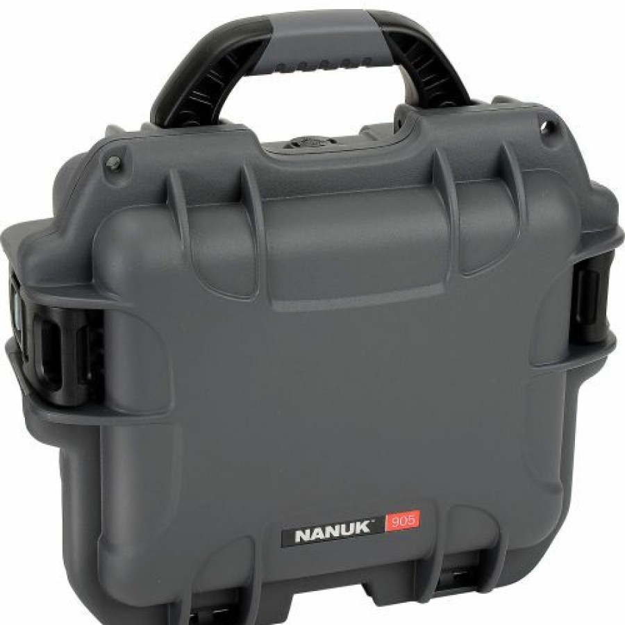 Containers & Organizers * | Nanuk 905 Case W/Foam, 12-1/2"L X 10"W X 6"H, Graphite