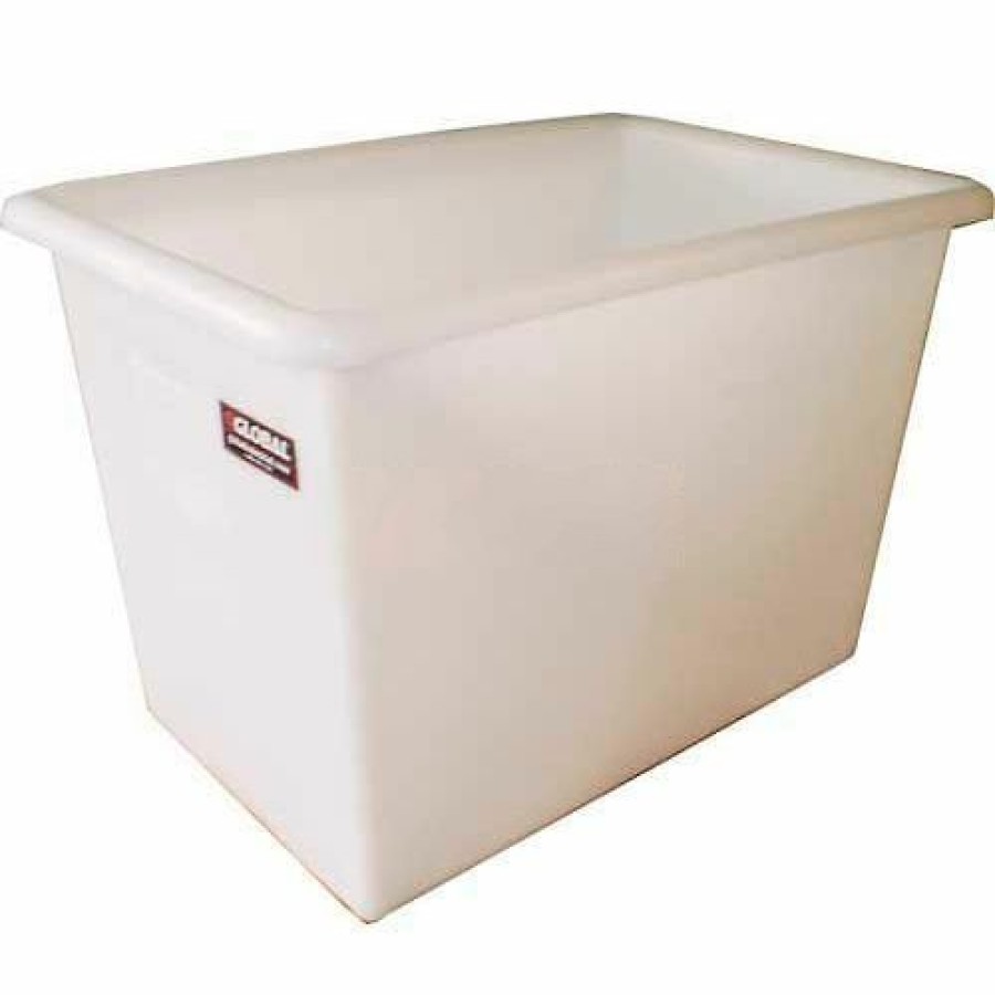 Containers & Organizers * | Dandux Fda Approved Plastic Bulk Container, Smooth Wall, 6 Bushel, Natural