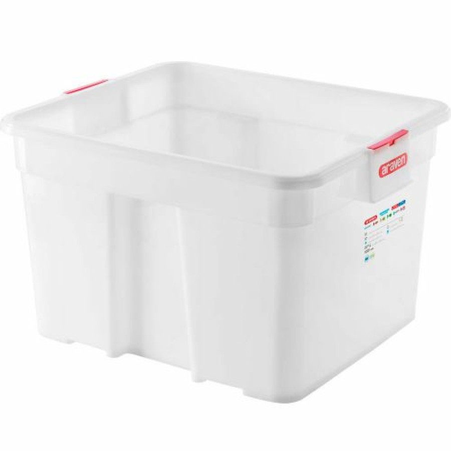 Containers & Organizers * | Araven Big Food Box 24 Gal Gn 2/1 15 3/4", White Pkg Qty 2