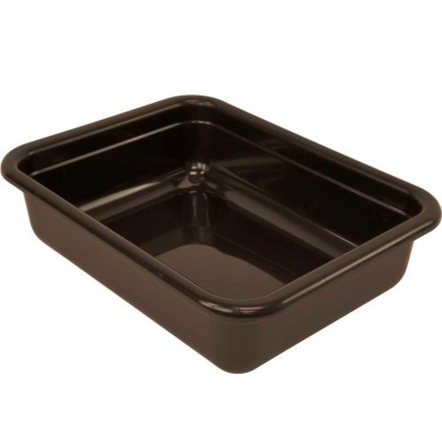 Containers & Organizers * | Quantum Storage Systems Quantum Bussing Tub, 22"L X 17"W X 5"H Flat Bottom Bus Box, Polypropylene, Brown Pkg Qty 12