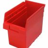 Containers & Organizers * | Plastic Nesting Storage Shelf Bin Qsb802 6-5/8"W X 11-5/8"D X 8"H Red Pkg Qty 30