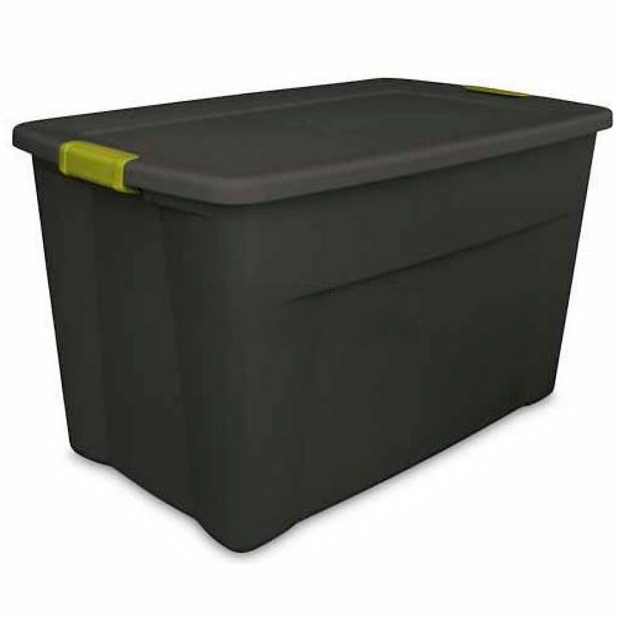 Containers & Organizers * | Sterilite 19453V04 Industrial Latch Tote 35 Gallon 32-1/2 X 19-3/4 X 18-5/8 Flat Gray Pkg Qty 4