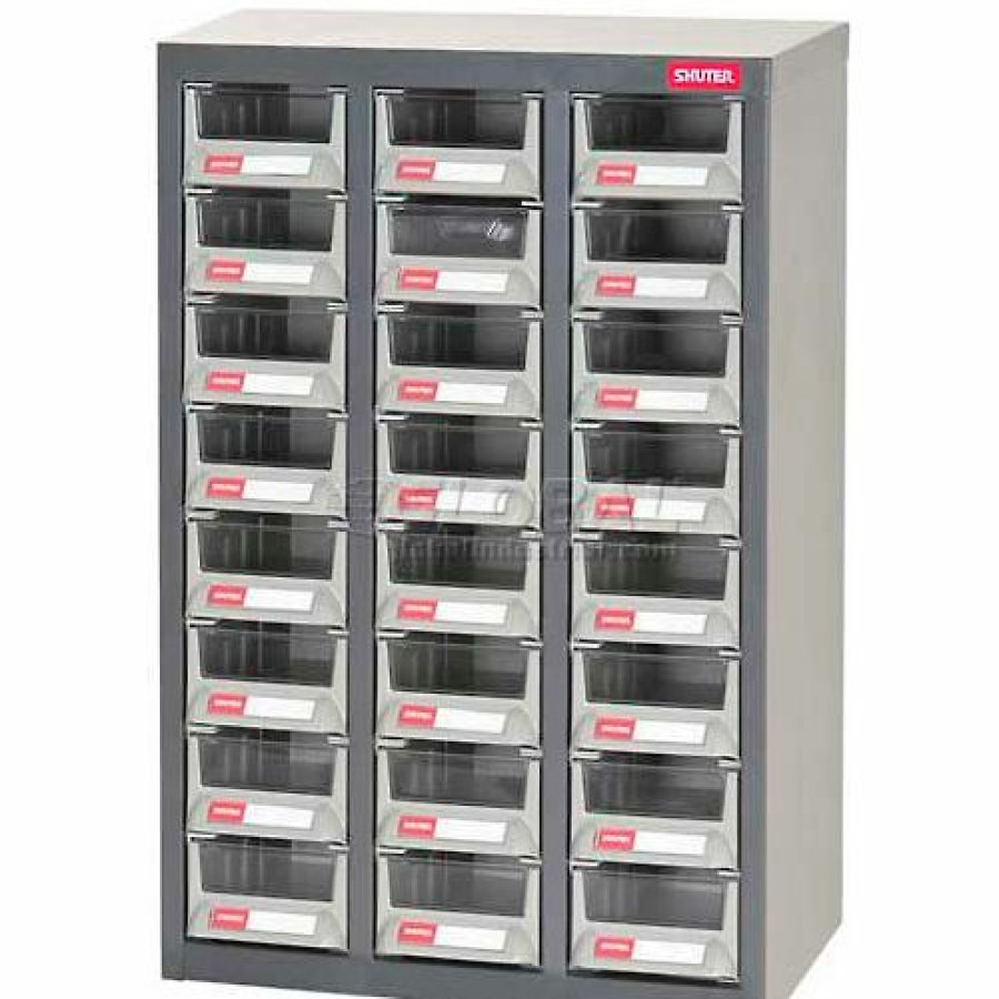 Containers & Organizers * | Shuter Parts Drawer Cabinet, 24 Drawers, Floor Unit, 17-1/2"W X 8-3/4"D X 25-1/4"H