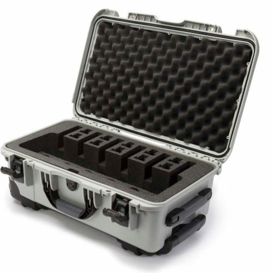 Containers & Organizers * | Nanuk 935 Series Pistol Case With Foam Insert 935-6Up5 6 Pistol Cap. 22"L X 14"W X 9"H Silver