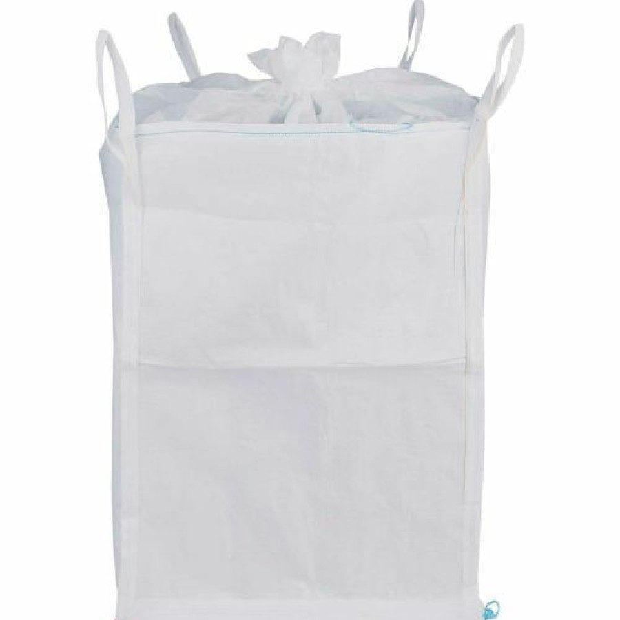 Containers & Organizers * | Shoptough Commercial Fibc Bulk Bags Duffel Top, Spout Bottom 4000 Lbs Coated Pp, 35 X 35 X 50 Pack Of 5