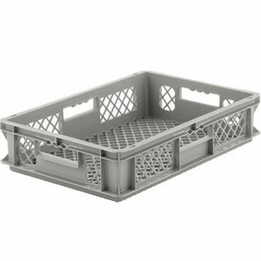 Containers & Organizers * | Ssi Schaefer Euro-Fix Mesh Container Ef6123 24" X 16" X 5", Gray