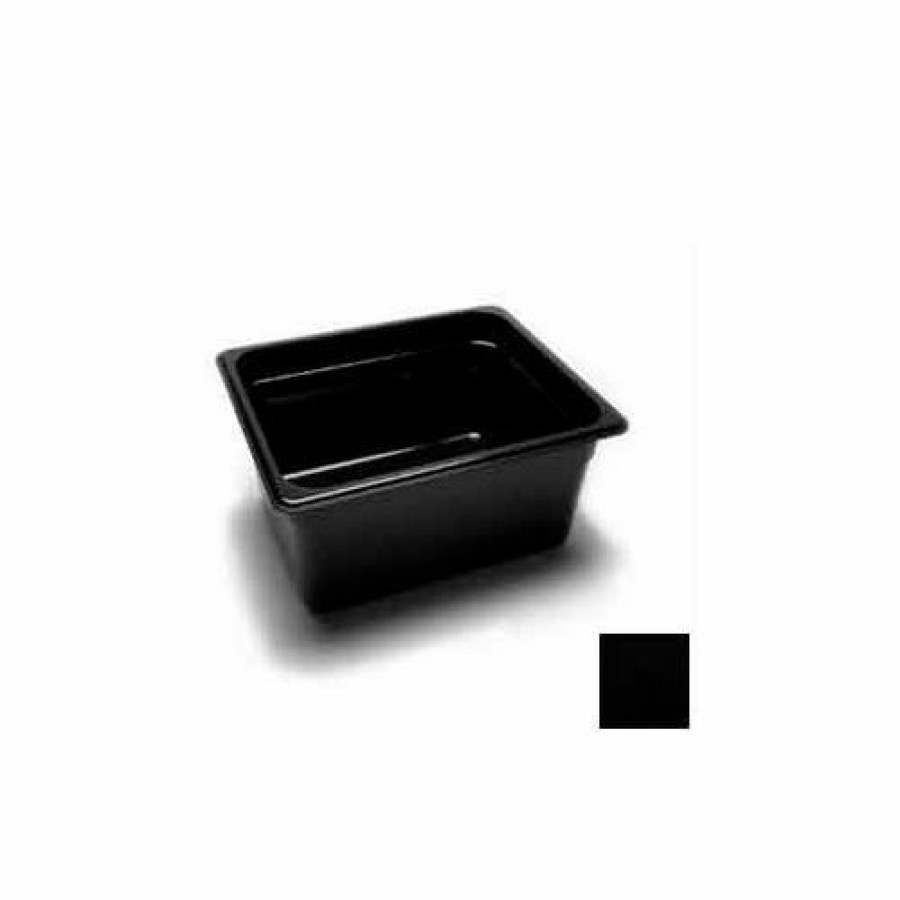 Containers & Organizers * | Cambro 26Cw110 Camwear Food Pan, 1/2 Size, 6" Deep, Polycarbonate, Black, Nsf Pkg Qty 6