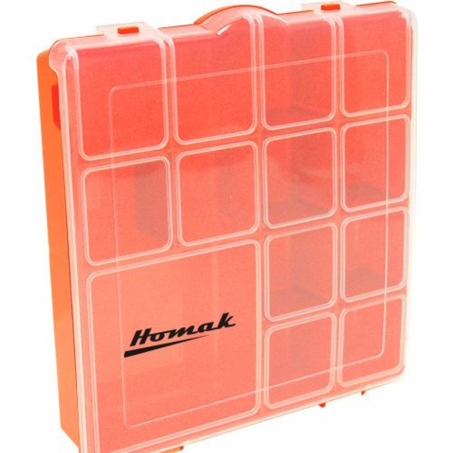 Containers & Organizers * | Homak Ha01088175 7 Adjustable Tall Plastic Compartment Storage Box, 8"L X 8"W X 1-3/4"H Pkg Qty 24