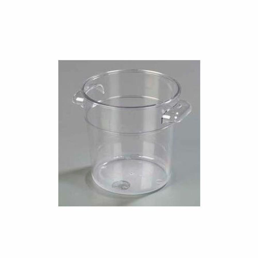 Containers & Organizers * | Carlisle 1076107 Storplus Round Container 1 Qt., Clear Pkg Qty 12