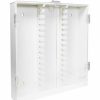 Containers & Organizers * | Trippnt White Pvc Lockable 30 Column Hplc Storage Cabinet With Clear Doors, 16"W X 3"D X 17"H