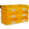 Containers & Organizers * | Triton Products Locbin Wall Storage, 3-235Yws, W/Rails, Large, Yellow (8 Pc)