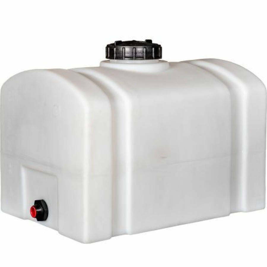 Containers & Organizers * | Romotech 16 Gallon Plastic Storage Tank 82123889 Domed With Flat Bottom