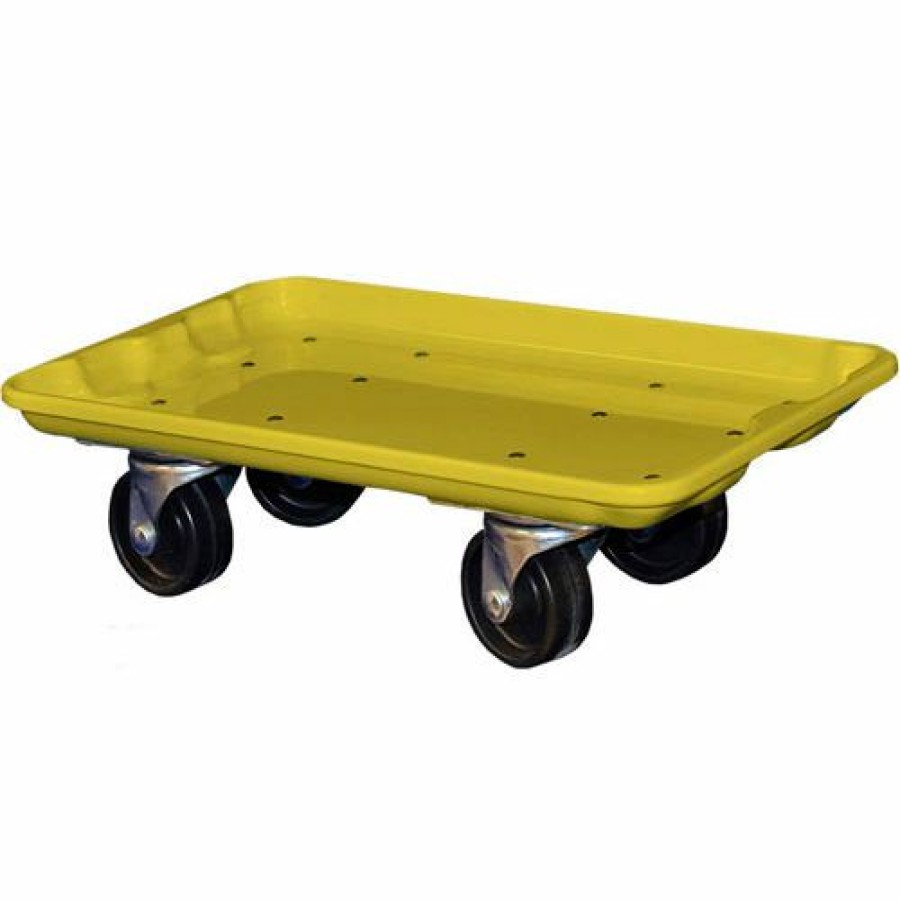 Containers & Organizers * | Mfg Tray Molded Fiberglass Toteline Dolly 780238 For 17-7/8" X10"-5/8" X 5" Tote, Yellow