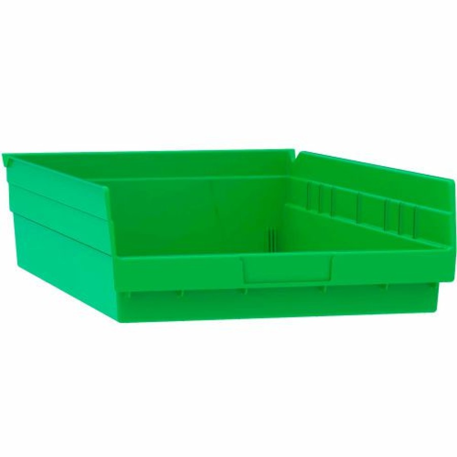 Containers & Organizers * | Akro-Mils Plastic Nesting Storage Shelf Bin 30178 11-1/8"W X 17-5/8"D X 4"H Green Pkg Qty 12