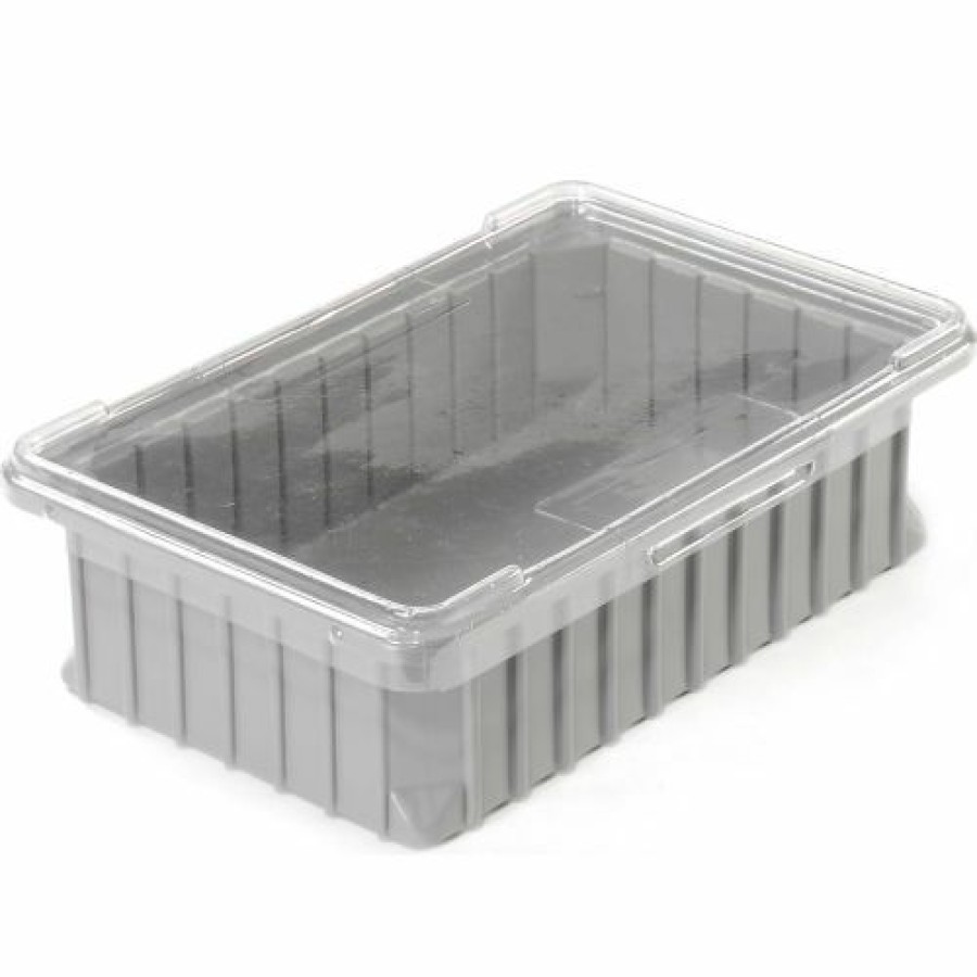 Containers & Organizers * | Dandux Dividable Stackable Plastic Box 50P0112050 16"L X 11"W X 5"H, Gray